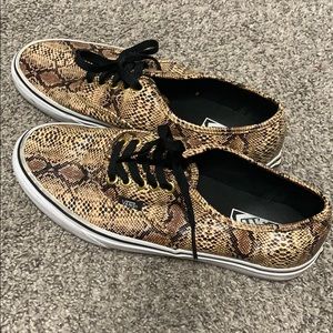 Snakeskin vans